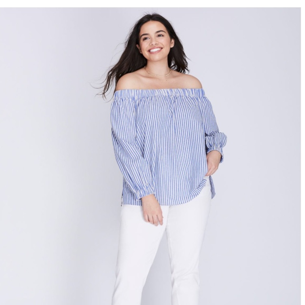 Lane Bryant off-shoulder shirt